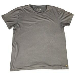 Double RL RRL Ralph Lauren Brown Cotton T-Shirt Mens Large Embroidered Logo